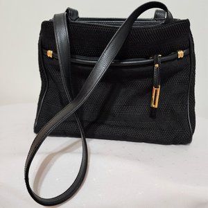 Like New, Vintage Black Fabric Shoulder Purse Bag
